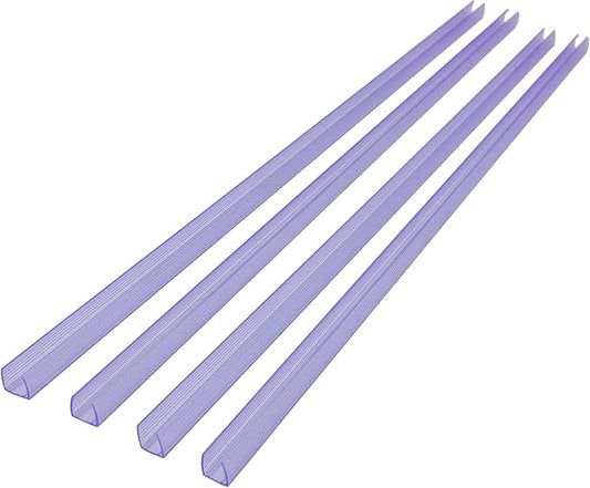Russell Decor 20 Inchs /1.6 Ft Plastic Track Channel Mounting Bracket, for 3/8 Inch Rope Lights or 3/16 Inc Neon Lights, Pack of 40 pcs