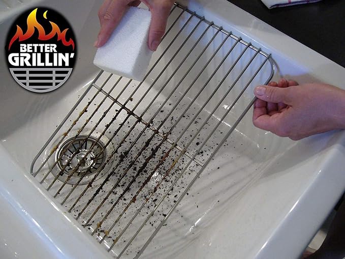 Better Grillin Scrubbin Stone Grill Cleaning Brick Block | Griddle Stone | Grill Stone Cleaning Block | Barbecue Grill Cleaner for BBQ, Griddle, & Racks (Pack of 3)