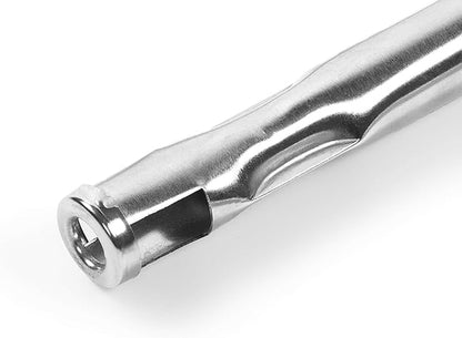 Stainless Steel BBQ Grill Burner Replacement for Blackstone 28 Inch Grill Top, 2 Pack Burner Tube with Screw