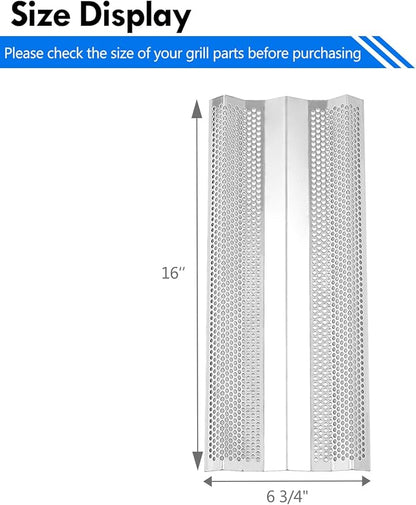 Flame Tamer Grill Replacement Parts for Blaze Gas Grill Parts Traditional 3/4/5 Burner Heat Plates BLZ-4-Cart BLZ-5-Cart Blaze 25 32 40 Inch LP NG Cart Grill Heat BBQ Shields Stainless Steel Heat Tent