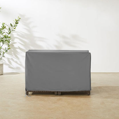 Crosley Furniture Patio Furniture Covers, Waterproof Outdoor Storage Deck Box Cover for Backyard, Gray