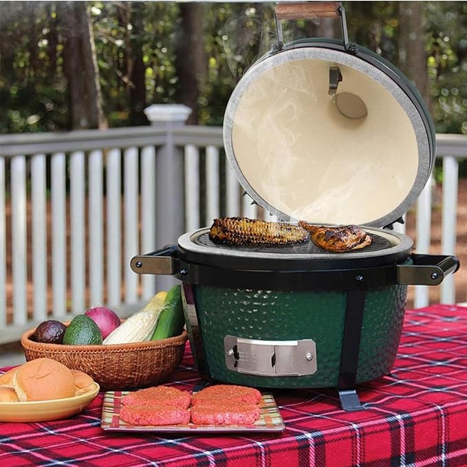 Cast Iron Cooking Grids Grates Compatible with Small and Mini-max Big Green Egg Charcoal Grill Round Grill Grate(13"-Fit Small/Mini-max)