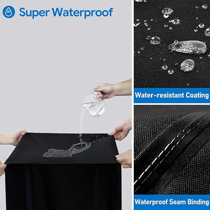 KINGLY Griddle Cover for Blackstone 22 inch with Hood & Stand,Super Durable Heavy Duty Waterproof Grill Cover for Blackstone 17 and 22 inch Griddle,Thick and Sturdy Weatherproof(Cover only)