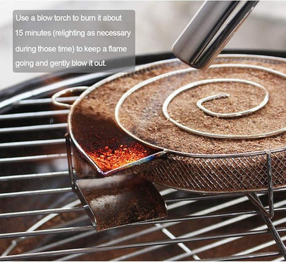 Realcook 8" Cold Smoke Generator, Hot or Cold Smoking on Any BBQ Grill and Smoker, Perfect for Smoked Salmon, Cheese, Pork and More, Smoke Time up to 4-7 Hours