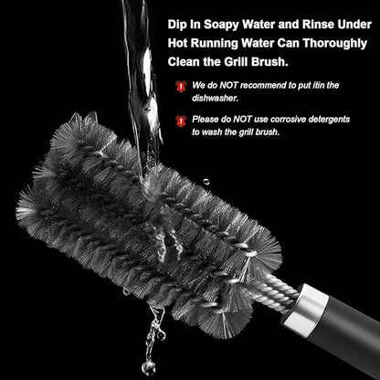 Grill Brush Outdoor Grill - Safe Barbecue Brush Cleaning Brush