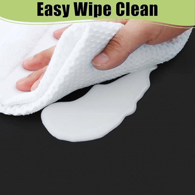 Smiry Disposable Table Cloth - 6 Pack, 54 x 108 Inch Waterproof Rectangle Tablecloths for Parties, Decorative Plastic Table Cover, Leakproof & Sturdy, Black