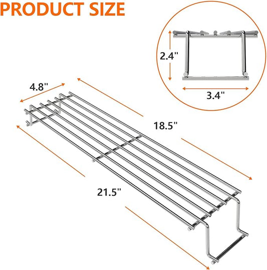 69866 Grill Warming Rack for Weber Spirit 200 Series with Up Front-Mounted Control Panels (Years 2013 and Newer) E210 S210 E220 S220 Grills, Grills Upper/Warming Rack Part for Weber 69866 7640