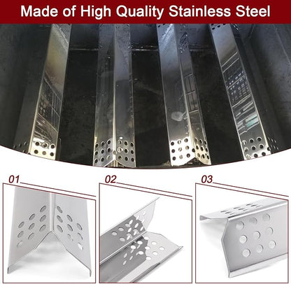 Hiorucet Grill Replacement Parts for kitchenaid 720-0954 720-0954A 720-0733A 720-0733 720-0733D 730-0733A 720-0954L, Grill Grate, Burner, Heat Plate and Igniter for Kitchen Aid 4 Burner Gas Grill