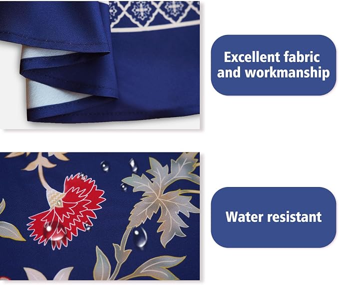Outdoor Tablecloth with Umbrella Hole Elegant Zipper Patio Table Cloth for Outdoor Patio Garden Yard Decor