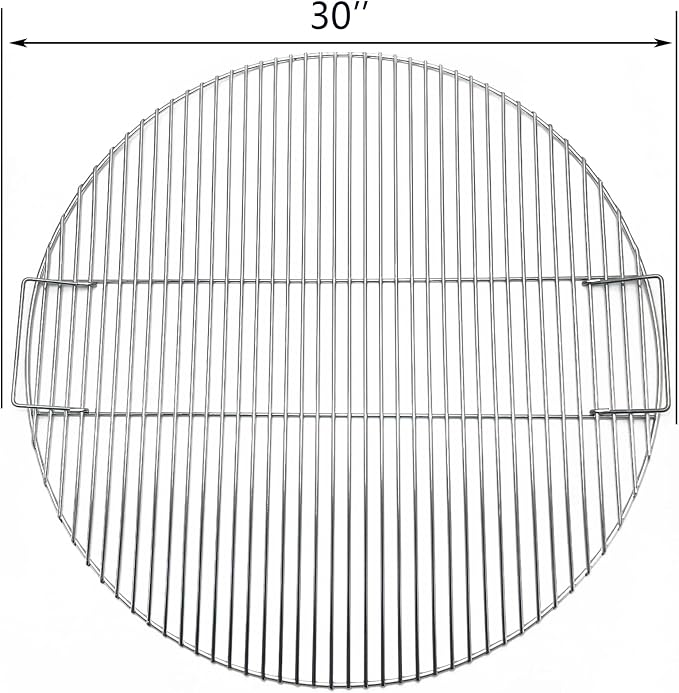 30" Heavy Round Stainless Steel Cooking Grates for Fire Pit Grill, Patio Outdoor Cooking Camping Grill