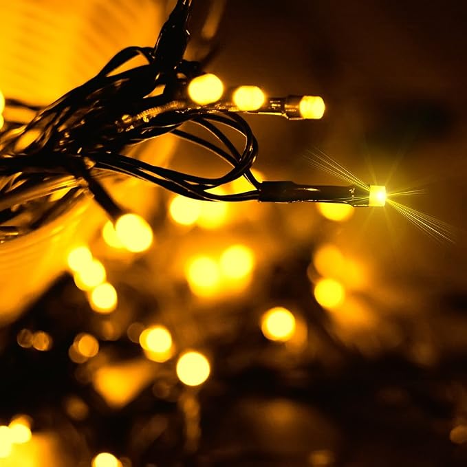 2 Pack Super-Long Solar String Lights Total 170Ft 480 LED 8 Modes Solar Powered Outdoor Waterproof Christmas Fairy Lights for Xmas Tree Garden Lawn Home Wedding Party Decor(Warm White)