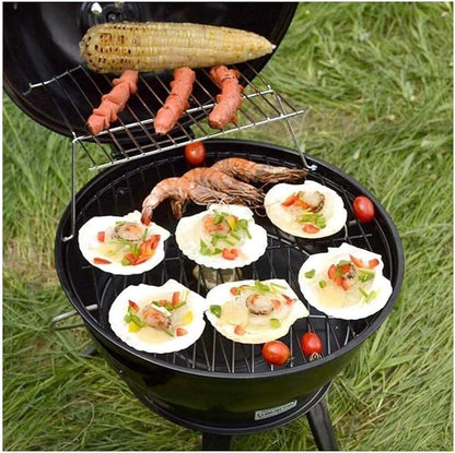 Bbq Grill Charcoal Grill Charcoal Stove Portable Round Charcoal Grill With Plated Steel Grates Stainless Steel Outdoor Folding Barbecue Grill Tools Barbecue Grill Charcoal Griddle