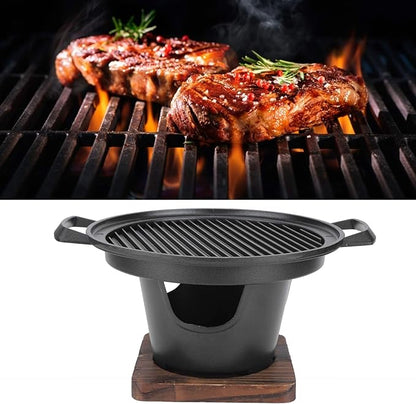 Haofy Portable Korean Barbecue Grill, Non Stick Barbecue Grill Charcoal Outdoor for Camping Picnic