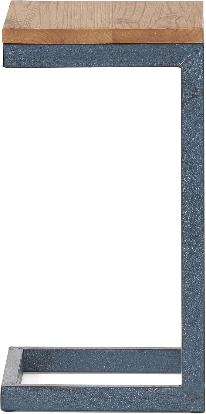 Christopher Knight Home Caspian Outdoor Firwood C Shaped Table, Antique Finish, Small, 10.25 in x 12.75 in x 19.5 in