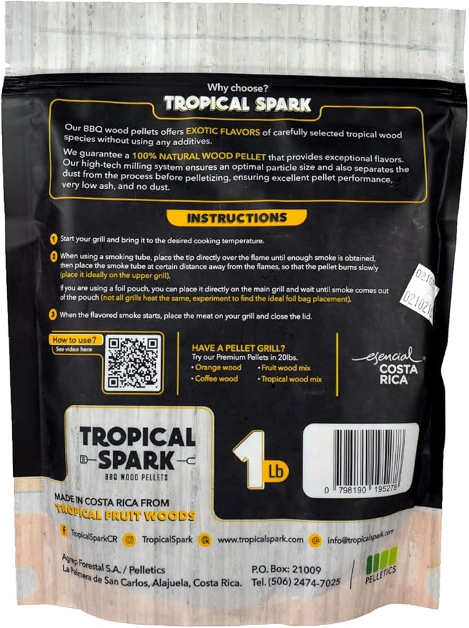 Wood Pellets | Perfect for BBQ, Smoking, Grilling, Bake, Roast, Braise | Premium 100% All-Natural | Nance Wood | 1 lb. Bag