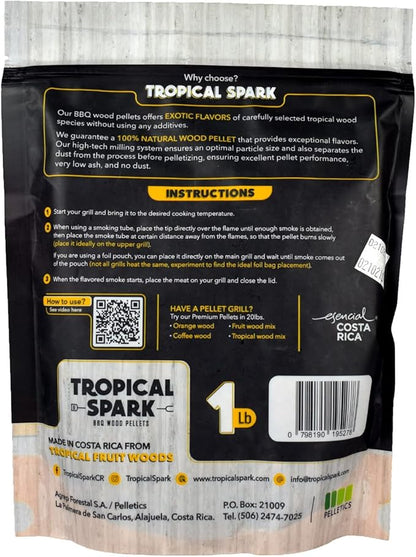 Wood Pellets | Perfect for BBQ, Smoking, Grilling, Bake, Roast, Braise | Premium 100% All-Natural | Nance Wood | 1 lb. Bag