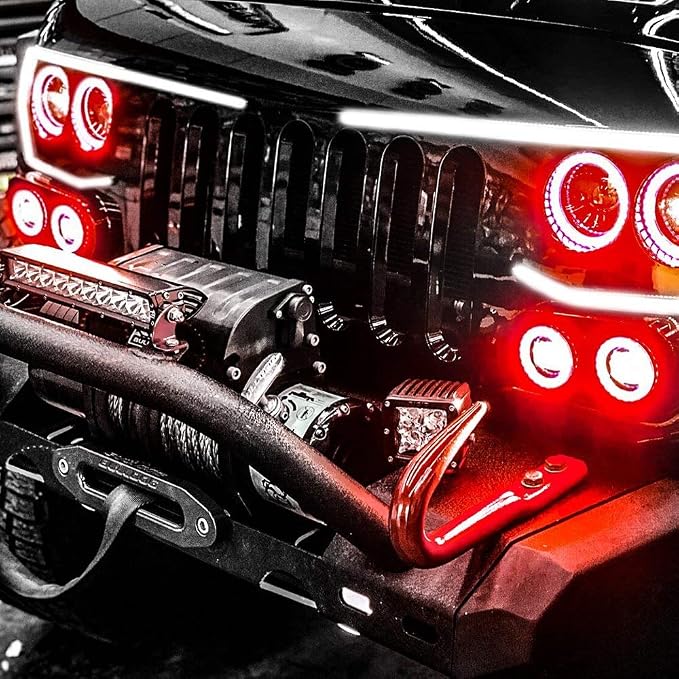 Oracle Vector Jeep Wrangler JK Grill ColorShift Halo Kit
