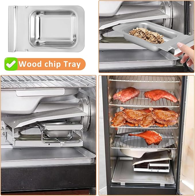Replacement Wood Chip Tray for Masterbuilt 30 inch & 40 inch Digital Electric Smoker, Wood Chip Tray Replacement Part 9007140023 for Masterbuilt Electric Smoker