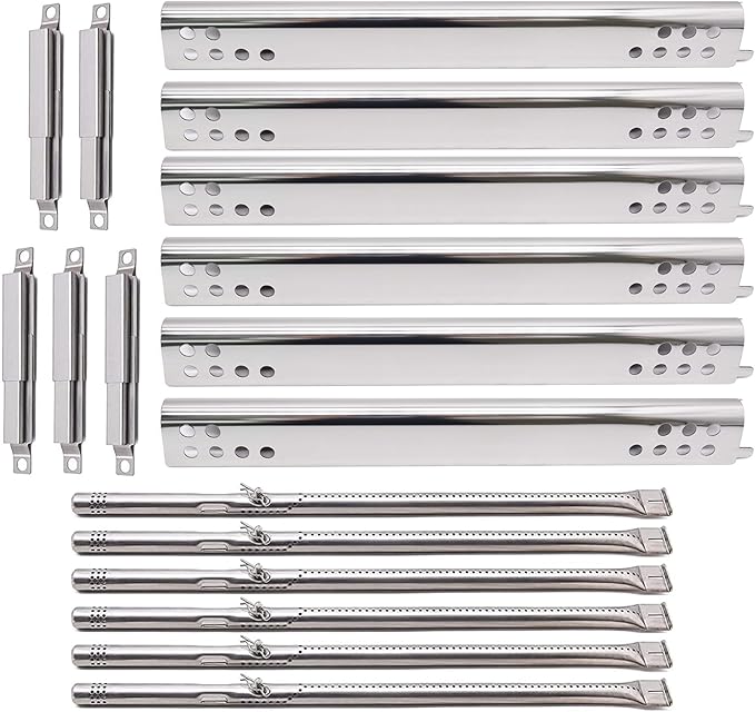 Criditpid Grill Replacement Parts for Charbroil Performance 6 Burner 463276517 463244819 463276617 463238218, 5 Burner 463347518 463347519, 4 Burner 463347017. Heat Plates, Burners, Crossover Tubes.