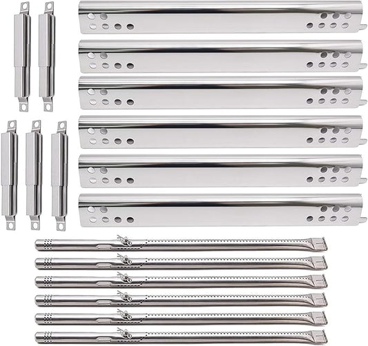 Criditpid Grill Replacement Parts for Charbroil Performance 6 Burner 463276517 463244819 463276617 463238218, 5 Burner 463347518 463347519, 4 Burner 463347017. Heat Plates, Burners, Crossover Tubes.