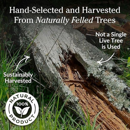 Plow & Hearth 40 LB Fatwood Fire Starter, Organic Kindling Sticks, Non Toxic All Natural Firestarters for Wood Stoves Fireplaces Campfires Fire Pits, Easy Ignition Fat Wood