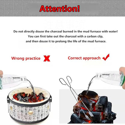 Tabletop BBQ Grill Portable Charcoal Barbecue Grill with Handle Exceptional Ventilation System Perfect for Indoor and Outdoor Cooking Backyard Camping Picnics Beach