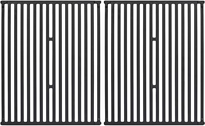 Leship 15" Grill Grates Replace for Broil King 9453-54,9453-57,9453-64,9865-54,9453-67,Broil-Mate,Sterling,Huntington Gas Grills. Heavy Duty Cast Iron Cooking Grid Grates (15" x 12 3/4")