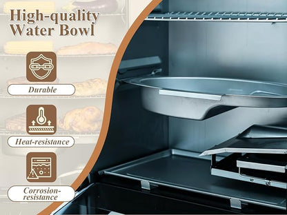 Large Water Bowl for Masterbuilt 40-inch Digital Electric Vertical BBQ Smoker MB20071619, MB20071719, MB20071819, MB20072618, Water Pan Replacement Part for Masterbuilt Original Model 9007180374