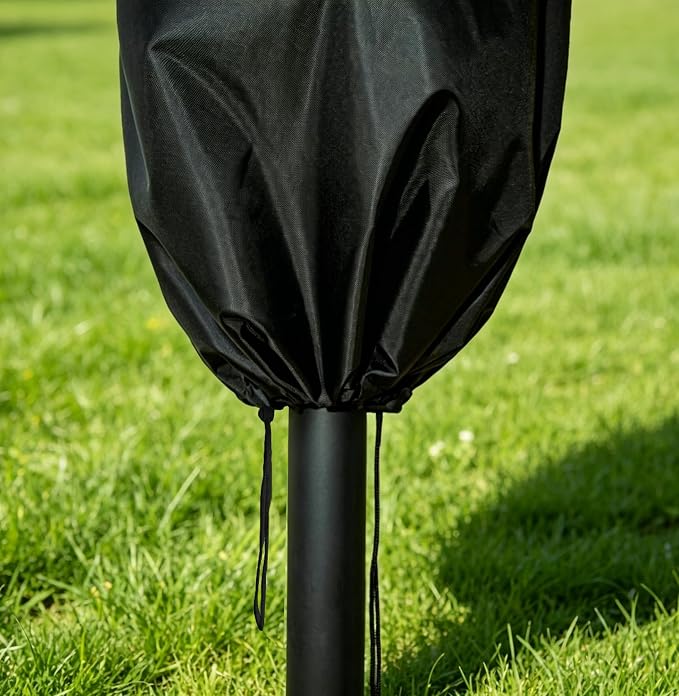 Patio Umbrella Covers for 10ft to 11ft Patio Umbrellas, Waterproof and Durable Market Parasol Ourdoor Umbrella Covers with Zipper and Rod