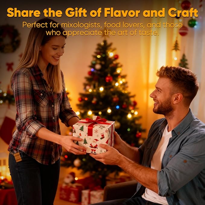 Wood Chips Cocktail Smoker, 12 Flavors Apple, Oak, Pear, Cherry, Beech, Walnut, Sakura, Peach, Cypress, Mesquite, Pecan, Maple, Natural Smoking Chips for Cocktails, Whiskey Drink Smoker Gift Set