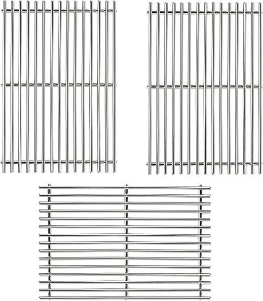 Hongso 18 7/8 inch SUS304 Stainless Steel Grill Grates 66089 for Weber Genesis II 400 Series E & S 410 415 435 SE 410, II LX E440 S440 and Genesis 2 GS4 Gas Grill, Replacements Parts for 66097