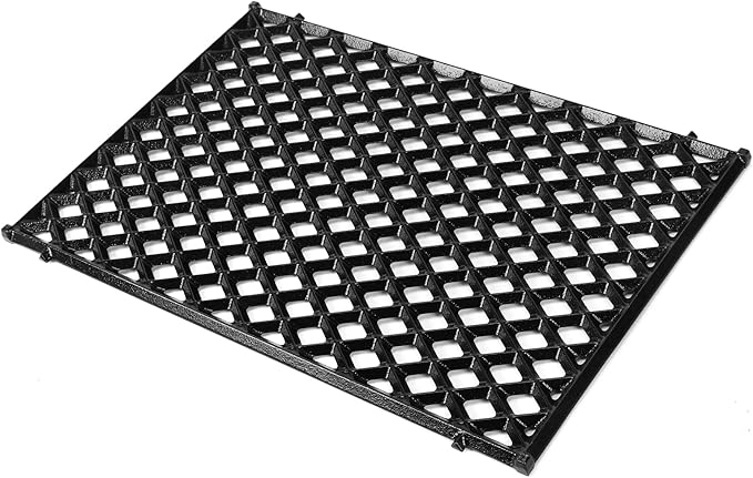 17.5" Dual Sided Diamond Sear Grill Grates for Weber Spirit 300/400 & Spirit II 300 Series, E/S-310 E/S-320 E/S-330, Spirit 700, Genesis Silver/Gold B/C, Porcelain Enameled Cast Iron Replacement Grate