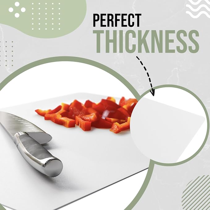 Crown Display Disposable Cutting Boards for Kitchen 300 Count White Cutting Board 12 Inch X 17.5 Inch Flexible Cutting Boards For Kitchen ~ Patent Pending ~ Recyclable Disposable Cutting Board Sheets