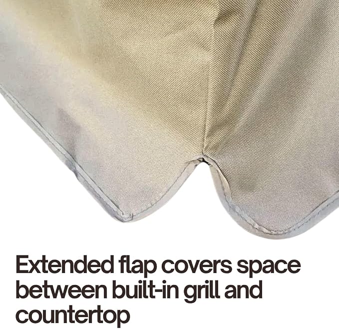 Formosa Covers Built-in BBQ Grill Head Cover Fits Fire Magic 45 Inch, Heavy-Duty Waterproof Taupe Polyester Outdoor Island Guard