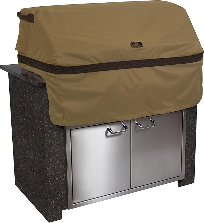 Classic Accessories Hickory Water-Resistant 37 Inch Built-in BBQ Grill Top Cover