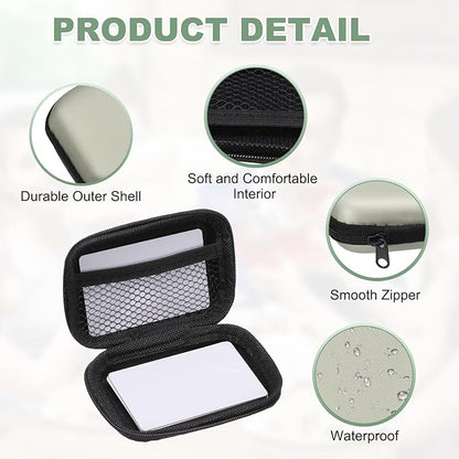 2Pcs Card Game Case, Soft Cloth Playing Waterproof Card Storage Travel Game Case Compatible for Outdoor Gaming Camping, Silver