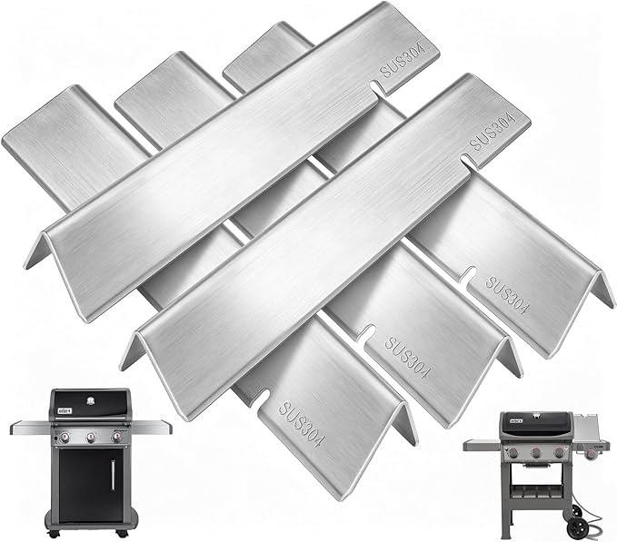 3400302 Flavorizer Bars for Weber GS4 Spirit II/I 300 SER E310 E320 S310 S320 Accessories Weber GS4 Spirit 2 Grill Replacement Parts Webber 7636 69797 67046 Burner Covers 15.3", 304 Stainless Steel