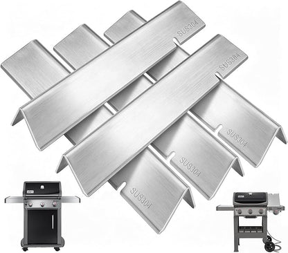 3400302 Flavorizer Bars for Weber GS4 Spirit II/I 300 SER E310 E320 S310 S320 Accessories Weber GS4 Spirit 2 Grill Replacement Parts Webber 7636 69797 67046 Burner Covers 15.3", 304 Stainless Steel