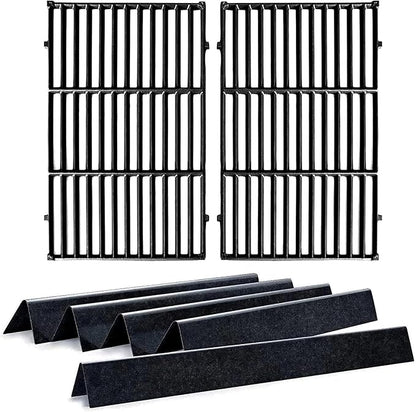 DG264 19.5" Grill Grates 17.5" Flavorizer Bars for Weber Genesis 300 Series E-310 E-320 E-330 EP-310 EP-320 EP-330 S-310 S-330 Gas Grill (2011-2016 with Front Control Knobs) 7524 7621
