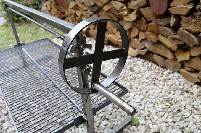 Iron Argentinian Style Santa Maria Grill- Size : 100 x 50 cm (40 x 20 in) Cod 1 (Santa Maria Grill + Brasier)