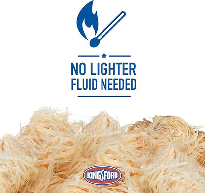 Kingsford Original Charcoal Briquettes, 16 Pounds (Package May Vary) with Kingsford Quick Light Fire Starters, 32 Count Fire Starter Rolls