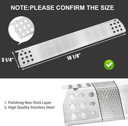Replacement Parts for KitchenAid 720-0733/720-0733A/720-0954, Grill Parts Kit for KitchenAid 4 Burner Gas Grills 740-0781/740-0780/720-0745/720-0745B, 4 Burners + Heat Plates + Igniter Electrode Kit