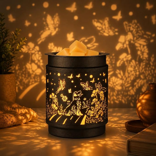 kobodon Wax Melt Warmer Metal Wax Warmer for Scented Wax (Dogs) | Electric Fragrance Candle Oil Burner 2 in 1,as Gifts for Moms Grandma Women Girls