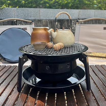 Portable Charcoal Grill, Outdoor BBQ Grills, Foldable, with Carry Bag, for Garden Picnic/Camping/Home Bonfire/Party
