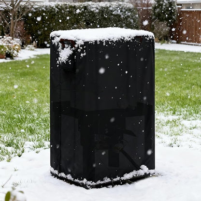 Outdoor Fryers Cover for ROVSUN 30QT Turkey Fryer & 10QT Fish Fryer Kit, Waterproof Deep Fryer Cover for Outdoor Cooking -11" D x 24" W x 32" H