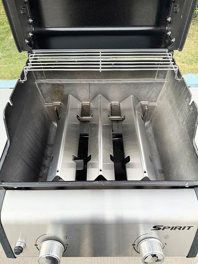 Flavorizer Bars for Weber Spirit 2 Grill Replacement Parts GS4 Spirit II 7635 67045 68842 69796,Grill Parts for Weber GS4 Spirit II/I E210 S210 E220 S220 Weber Flame Covers 3400301 304 Stainless Steel