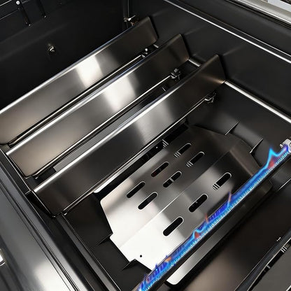 17.5" Stainless Steel Flavorizer Bars for Weber Genesis 300 Series (2011-2016, Front-Mounted Controls), Replacement for Weber 7620 7621 Fits Genesis E-310 E-320 E-330 S-310 S-320 S-330 Heat Plates