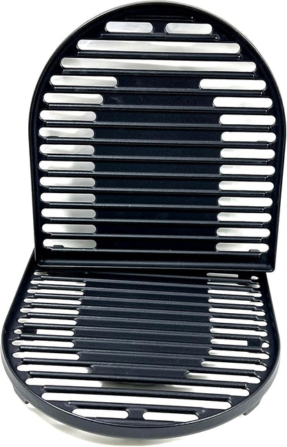 DC126 Cast Iron Grill Cooking Grates for Coleman Roadtrip Swaptop Grills LX LXE LXX, Non-Stick Grids Grates, 2 Pack
