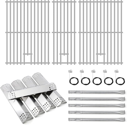 Replacement Parts for Nexgrill 720-0882A Evolution Infrared Plus 5-Burner Grill, Stainless Steel Heat Plates, Burner Tubes and Igniter, Grill Grates for Nexgrill 5 Burner 720-0882A Gas Grill