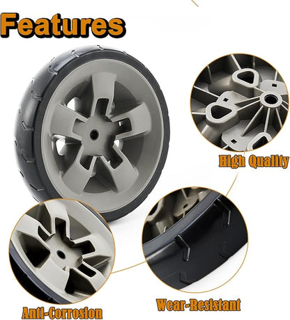 67445 Genesis II Grill Wheel Replacement Parts for Weber Wheels 8 Inch Genesis II/II LX 200 300 400 600 Series Grill Parts Weber Genesis II E-310 II E-410 II E-330 II E-610 II E-210 GS4 BBQ Parts